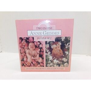 Anne Geddes Two In One Mini Jigsaw Puzzle Set Unopened